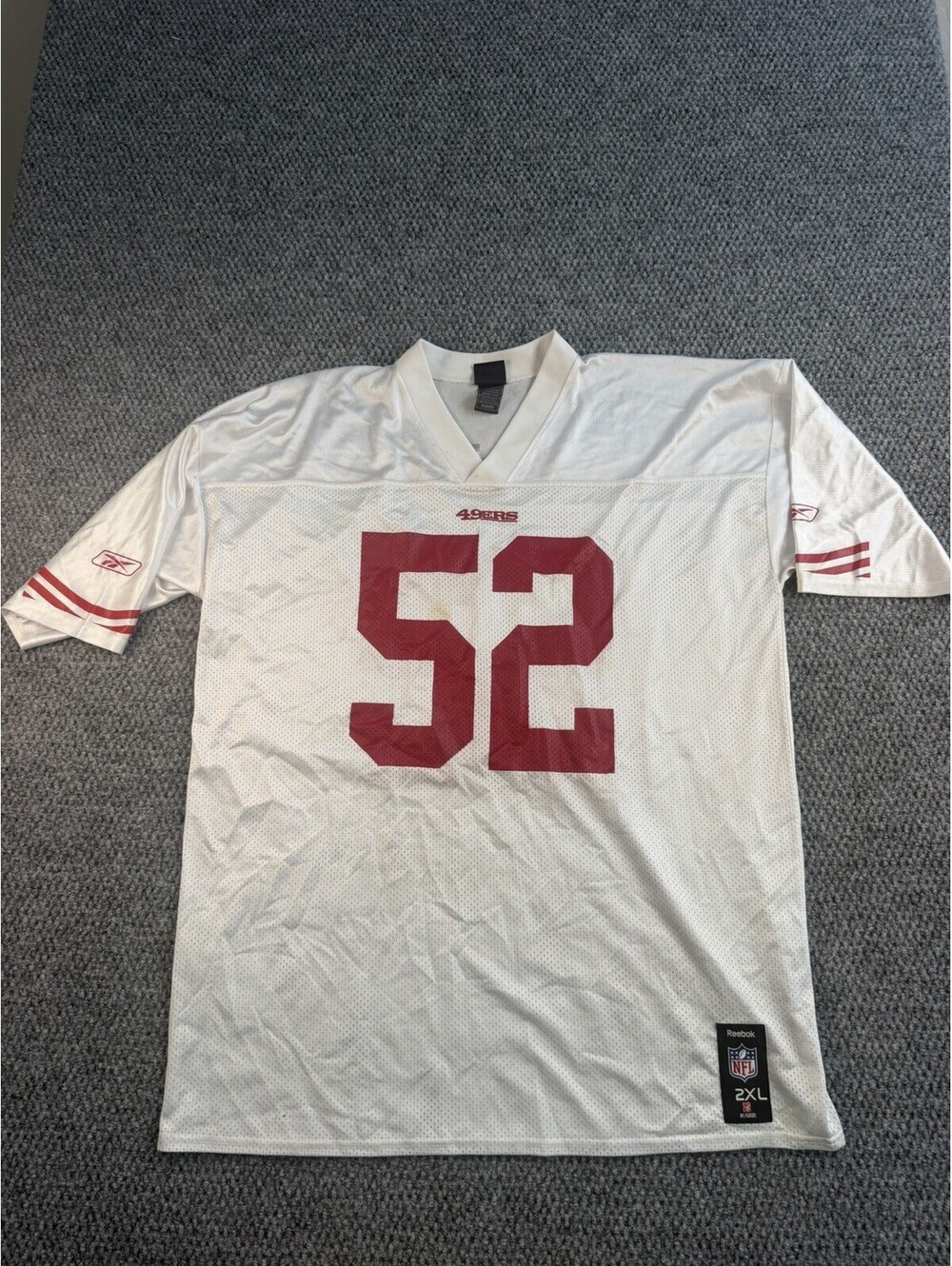Reebok Patrick Willis #52 San Francisco 49ers NFL Jersey White Men’s 2XL